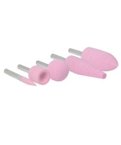 Juego de puntas montadas óxido de aluminio rosas tipo A, 5 piezas Urrea APM5A