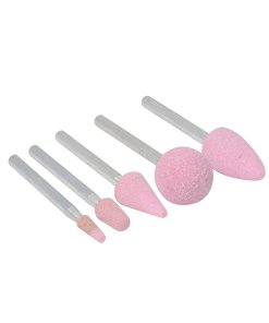 Juego de puntas montadas óxido de aluminio rosas tipo B, 5 piezas Urrea APM5B