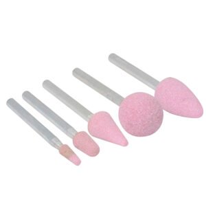 Juego de puntas montadas óxido de aluminio rosas tipo B, 5 piezas Urrea APM5B