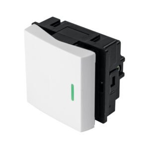 Interruptor sencillo de 1.5 módulos, línea Toledo, BASIC
