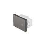 Interruptor timbre acero inox de 1.5 módulos, línea Lisboa