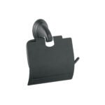 Portarrollo con cubierta, negro, FOSET AQUA