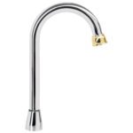Cuello Tipo Bar para Mezcladora de Lavabo, Cromo-Oro, Aqua, Diseño Elegante y Funcional para Lavabos, FOSET Foset clave 46723