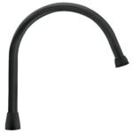 Cuello largo para mezcladora de fregadero, negro mate, AQUA