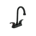 Mezcladora lavabo 4' negro, tipo bar, palanca, AQUA