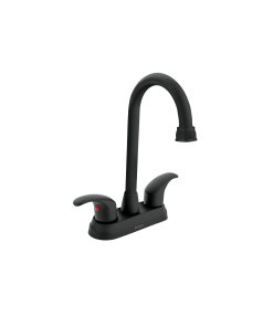 Mezcladora Lavabo 4', Negro, Tipo Bar, Palanca, resistente y de fácil instalación, clave 45623 - FOSET AQUA