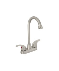 Mezcladora Lavabo 4', Satín, Tipo Bar, Palanca, elegante y funcional para lavabo, clave 45622 - FOSET AQUA