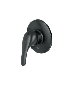 Monomando para Regadera, Acabado Negro, Estilo Moderno y Resistente, Marca Foset Aqua, Clave 48472