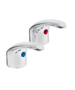 Juego de Manerales de Palanca para Lavabo-Fregadero, Cromo, Alta Resistencia para Baños Modernos, Aqua Foset clave 49781