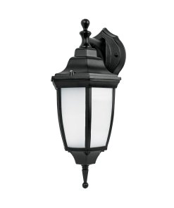 Arbotante Volteck de LED 8 W tipo farol suspendido negro - Tecnología de iluminación eficiente para exteriores clásicos que evoca estilo tradicional con consumo moderno (Clave 46342)