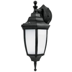 Arbotante Volteck de LED 8 W tipo farol suspendido negro - Tecnología de iluminación eficiente para exteriores clásicos que evoca estilo tradicional con consumo moderno (Clave 46342)