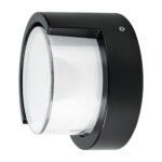Arbotante LED exterior 10 W 3000K, 17 cm, redondo, VOLTECK