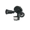 Arbotante Volteck Negro con Sensor de Movimiento - Tecnología de Detección Automática para Ahorro Energético en Áreas Exteriores (Lámparas No Incluidas) (Clave 47275)