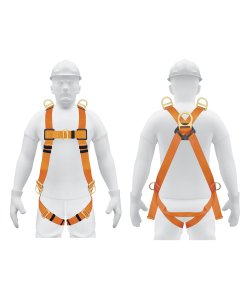 Arnés de Cuerpo Completo con 5 Anillos, ANSI, Protección Completa para Trabajos de Altura, Truper Truper Clave 14434
