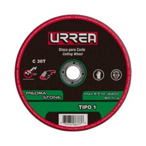 Disco abrasivo tipo 1 para piedra 7" x 5/64" Urrea ASCD07