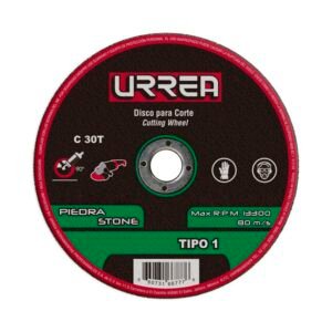 Disco abrasivo tipo 1 para piedra 9" x 5/64" Urrea ASCD09