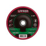 Disco abrasivo tipo 27 para piedra 4-1/2" x 1/8" Urrea ASCS04