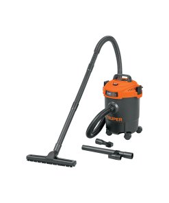 Aspiradora de sólidos y líquidos, 3 gal, plástica, negra, compacta para limpieza en espacios pequeños, Truper clave 102962