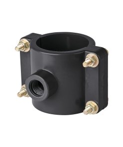 Abrazadera para Toma Domiciliaria PP 2-1/2' x 1/2', Resistente y Duradera, Ideal para Instalaciones Domiciliarias, Clave 40713, Foset