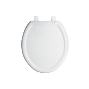 Asiento redondo ligero para WC, abierto, blanco, BASIC