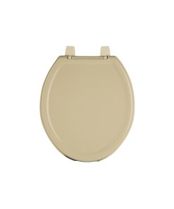 Asiento Redondo Ligero con Tapa para WC, Beige, Diseño Cómodo y Funcional, clave 40244 - FOSET BASIC