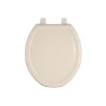 Asiento redondo ligero para WC, abierto, hueso, BASIC