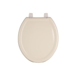 Asiento redondo ligero para WC, abierto, hueso, BASIC