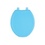Asiento redondo ligero para WC, abierto, azul, BASIC
