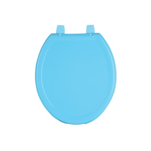 Asiento Redondo Ligero con Tapa para WC, Azul, Alta Comodidad y Resistencia, clave 40243 - FOSET BASIC