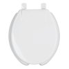 Asiento Redondo con Tapa para WC Abierto, Blanco, Ideal para Uso Diario, clave 49903 - FOSET