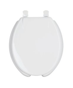 Asiento Redondo con Tapa para WC Abierto, Blanco, Ideal para Uso Diario, clave 49903 - FOSET
