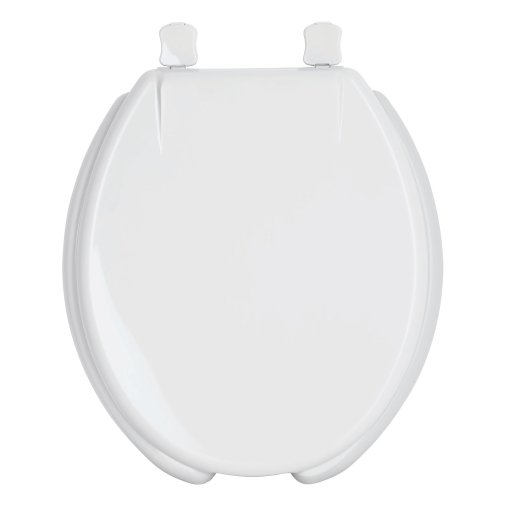 Asiento Redondo con Tapa para WC Abierto, Blanco, Ideal para Uso Diario, clave 49903 - FOSET
