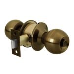 Cerradura tipo esfera, cilíndrico, baño, antiguo, BASIC