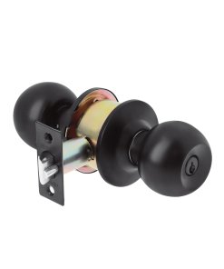 Cerradura Esfera, Cil, Entrada, Negro, Blíster, Alta Funcionalidad para Protección Duradera, Marca Hermex BASIC, Clave 28140