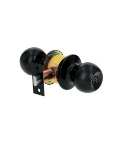 Cerradura Tipo Esfera, Cilíndrico, Recámara, Negro, Blíster, Alta Resistencia para Instalaciones Duraderas, Marca Hermex BASIC, Clave 28138