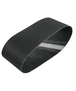 Banda de lija de 4 x 24' para vidrio grano 60 en paquete de 5, ideal para lijado áspero de vidrio, TRUPER, clave 17905.