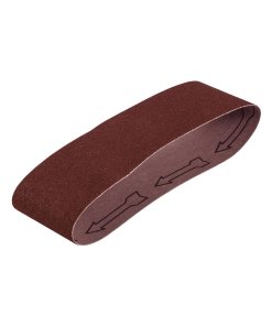 Banda de lija de 4 x 24' para madera grano 80 en paquete de 5, solución efectiva para lijado de superficies de madera, TRUPER, clave 15898.