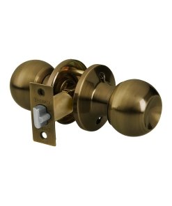 Cerradura Esfera Tubular, Entrada, Antiguo, Blíster, Alta Seguridad para Protección Eficiente, Marca Hermex BASIC, Clave 28068