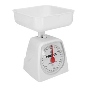 Báscula Mecánica para Cocina, Capacidad de 3 kg, Alta Durabilidad para Conexiones, Clave 29972, Pretul