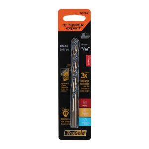 Broca HSS 5/16' Trugold para metal en blíster, EXPERT