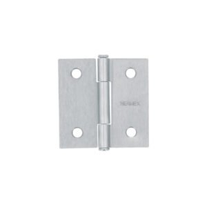 Bisagra cuadrada 2', acero satinado, cabeza plana, HERMEX