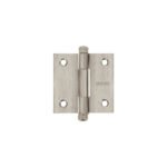 Bisagra cuadrada 2', acero inox, cabeza redonda, HERMEX