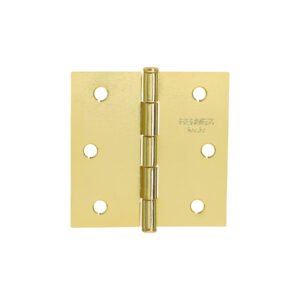 Bisagra cuadrada 2-1/2',acero latonado, cabeza plana, BASIC