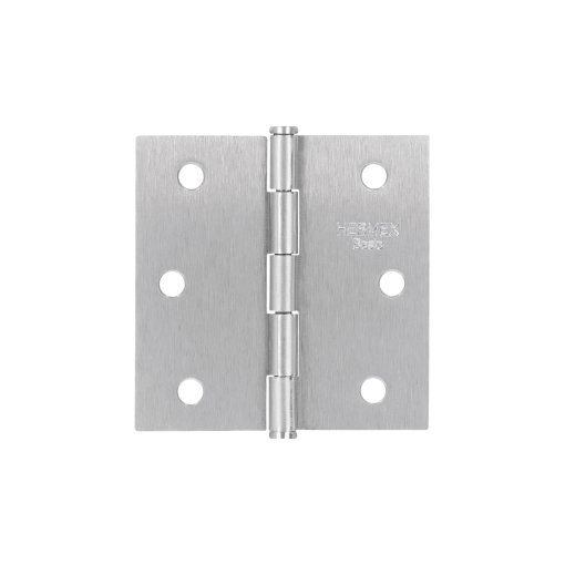 Bisagra cuadrada 2-1/2', acero satinado, cabeza plana, BASIC