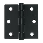 Bisagra cuadrada 2-1/2', acero negro mate, cabeza plana