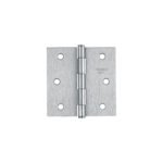 Bisagra cuadrada 3', acero satinado, cabeza plana, BASIC