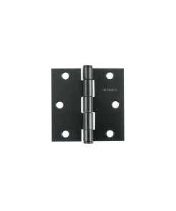 Bisagra Cuadrada de 3', Negro Mate, Cabeza Plana, Alta Durabilidad y Funcionalidad, Clave 46918, HERMEX