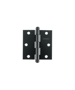 Bisagra Cuadrada de 3', Negro Mate, Cabeza Redonda, Alta Resistencia para Conexiones de Puertas, Clave 46919, HERMEX