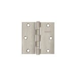 Bisagra cuadrada 3-1/2', acero inox, cabeza plana, HERMEX