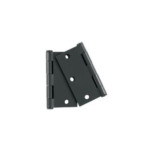 Bolsa 2 bisagras cuadradas 3-1/2', negro mate, cabeza plana